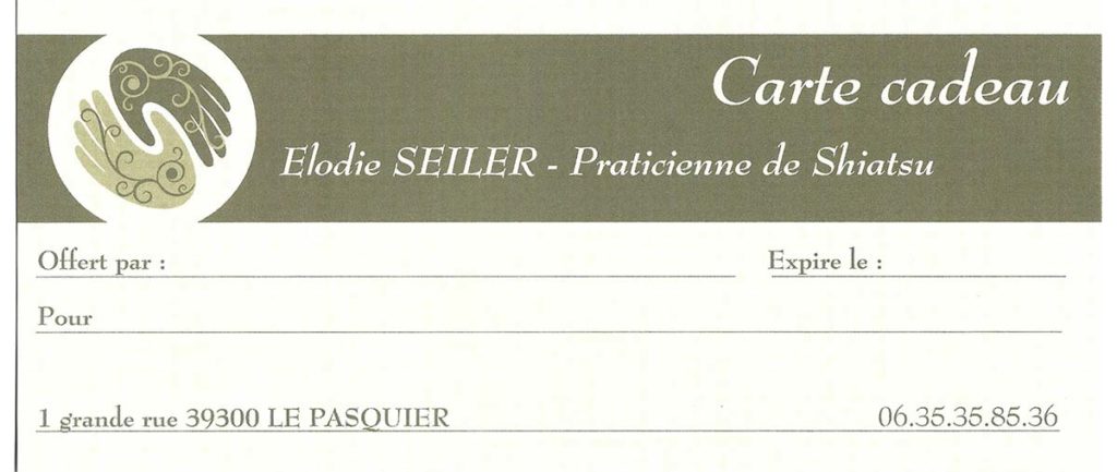Carte Cadeau - Elodie Seiler